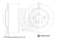 Disco de freno ADBP430105 Blue Print