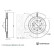 Disco de freno ADBP430256 Blue Print
