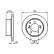 Disco de freno BD1098 Bosch, Miniatura 3