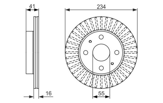 Disco de freno BD1435 Bosch, Imagen 5