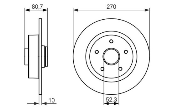 Disco de freno BD1450 Bosch, Imagen 5