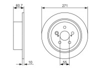 Disco de freno BD1456 Bosch