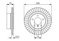Disco de freno BD1510 Bosch