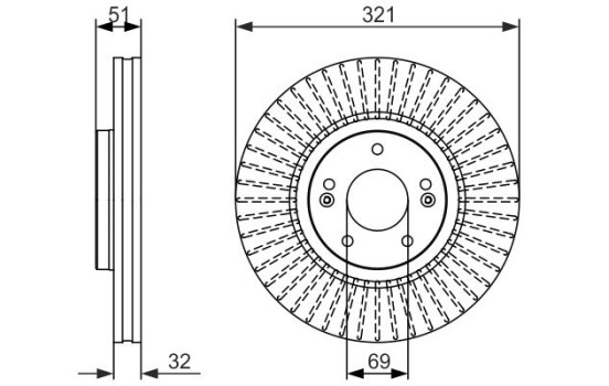 Disco de freno BD1527 Bosch, Imagen 5