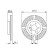 Disco de freno BD1538 Bosch