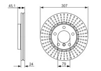 Disco de freno BD1558 Bosch