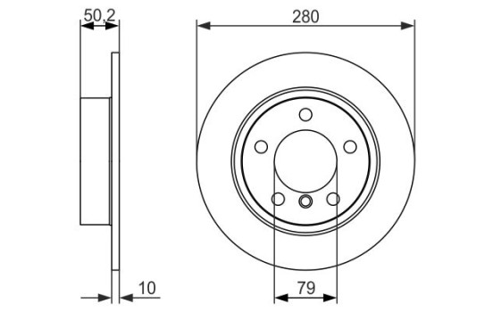 Disco de freno BD1560 Bosch, Imagen 5
