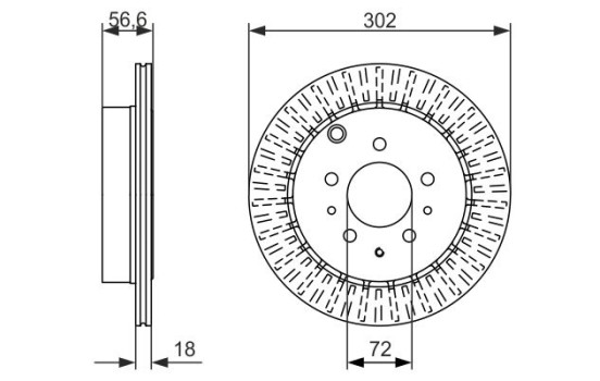 Disco de freno BD1587 Bosch