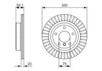 Disco de freno BD1605 Bosch