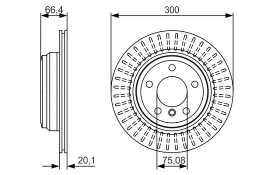 Disco de freno BD1634 Bosch, Imagen 4