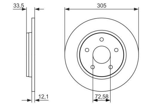Disco de freno BD1636 Bosch, Imagen 5