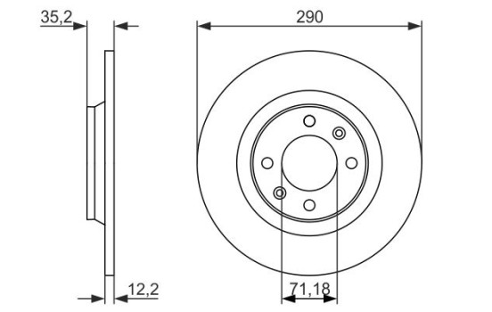 Disco de freno BD1642 Bosch, Imagen 5