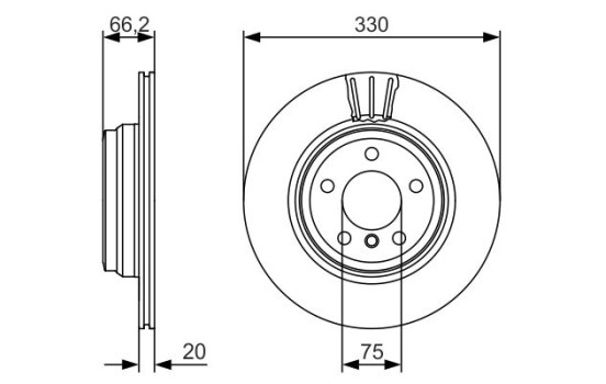 Disco de freno BD1671 Bosch, Imagen 5