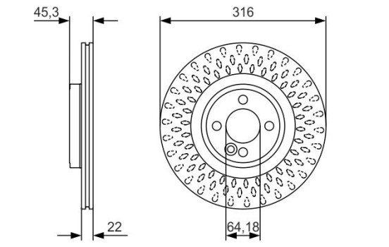 Disco de freno BD1694 Bosch, Imagen 5