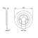 Disco de freno BD1733 Bosch, Miniatura 5