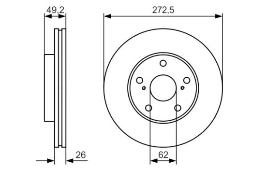 Disco de freno BD1780 Bosch, Imagen 5