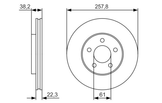 Disco de freno BD1791 Bosch