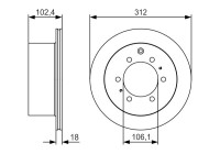 Disco de freno BD1792 Bosch