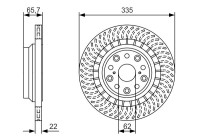 Disco de freno BD1833 Bosch
