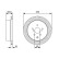Disco de freno BD1856 Bosch, Miniatura 5