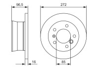 DISCO DE FRENO BD2034 Bosch