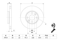 DISCO DE FRENO BD2074 Bosch