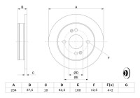 Disco de freno BD2096 Bosch