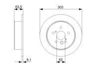 Disco de freno BD2102 Bosch