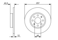 Disco de freno BD2111 Bosch