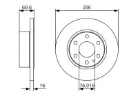 Disco de freno BD2123 Bosch