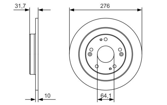 Disco de freno BD2152 Bosch, Imagen 5