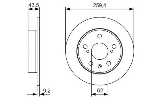 Disco de freno BD2183 Bosch