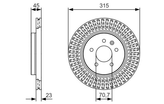Disco de freno BD2185 Bosch, Imagen 5