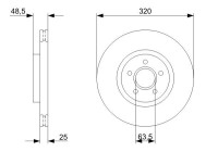 DISCO DE FRENO BD2214 Bosch