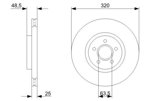 DISCO DE FRENO BD2214 Bosch