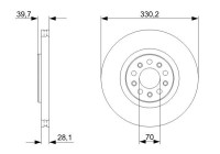 DISCO DE FRENO BD2221 Bosch
