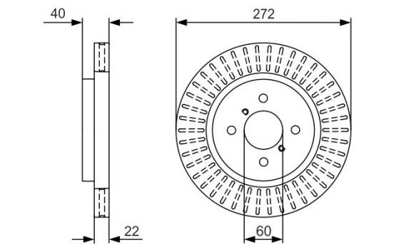 Disco de freno BD2233 Bosch, Imagen 5