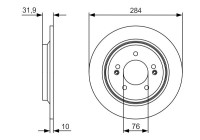 Disco de freno BD2235 Bosch