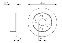 DISCO DE FRENO BD2275 Bosch