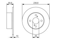 Disco de freno BD2387 Bosch