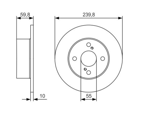 Disco de freno BD2387 Bosch