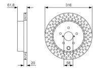 Disco de freno BD2403 Bosch