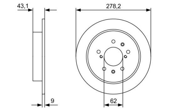 Disco de freno BD2455 Bosch, Imagen 5