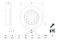 Disco de freno BD2664 Bosch