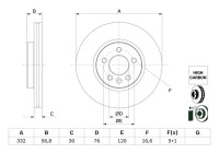 Disco de freno BD2749 Bosch