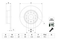 Disco de freno BD2768 Bosch