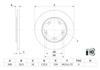 Disco de freno BD2789 Bosch
