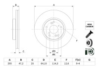 Disco de freno BD2902 Bosch