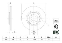 Disco de freno BD2913 Bosch