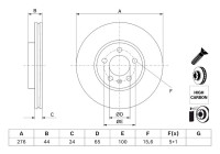 Disco de freno BD3023 Bosch